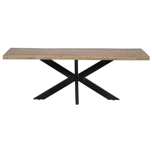 Table à manger rectangulaire en bois de manguier 140x90 cm, construction solide, design élégant, finition durable et parfaitement stylée - Product Image 6