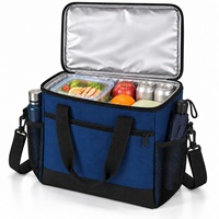 Sac isotherme de plage, en polyester souple avec fermeture éclair et poche avant, réutilisable pour le travail quotidien, les voyages et les pique-niques