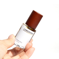 Flacon de parfum vide à sertir transparent, petit format, 10ml 15ml 20ml, rond, avec bouchon en bois – Prix usine
