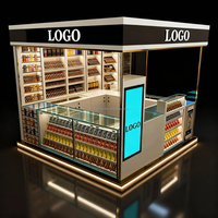 Comptoir de vente de produits de fumage VVape, vitrine en verre pour tabac à feuilles, kiosque de centre commercial, présentoir de vente au détail de cigares personnalisé