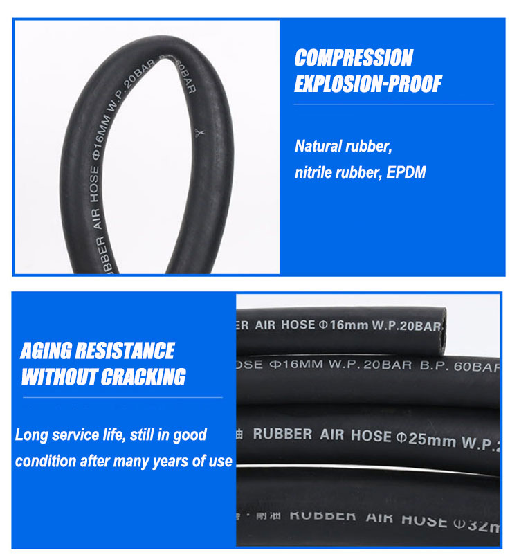 EPDM NBR Air Conditioning Hoses , Automotive 16mm Heat Resistant Air Tubing