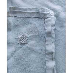 Mantel de Lino de Algodón Damasco Teñido Azul Claro con 12 Servilletas, Diseño Rectangular y Cuadrado Estampado para Hoteles y Restaurantes - Product Image 6