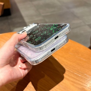 เคสโทรศัพท์มือถือลายหัวใจ IMD PC สีรุ้ง สำหรับ iPhone 17 Air 16 15 14 Pro Max  แบบกลิตเตอร์วิบวับ  ฝาหลัง TPU ป้องกันเลนส์ - Product Image 6