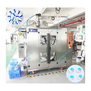 Máquina automática para lavar platos Uso Detergente Polvo Pods Form-Fill-Seal Máquina de embalaje