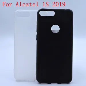 พุดดิ้งนุ่ม TPU โทรศัพท์มือถือฝาครอบป้องกันสำหรับ Alcatel 1S 2019