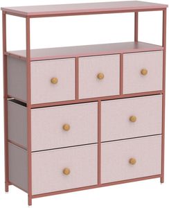 Lindo Dormitorio Estante Cómoda <span class=keywords><strong>Niñas</strong></span> Habitación 2 Estantes Marco de metal <span class=keywords><strong>Armarios</strong></span> altos Cómodas Cajones Soporte de TV Cómoda - Product Image 5