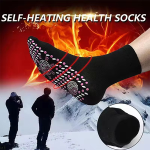 Chaussettes d'hiver auto-chauffantes pour soins de santé Femmes <span class=keywords><strong>Ski</strong></span> Sports Auto-chauffant Massage Homme Chaussettes courtes Thérapie magnétique Confortable Warm Sox - Product Image 3