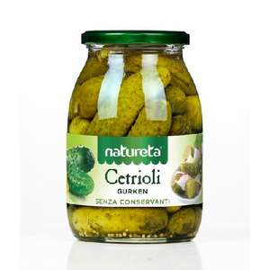 Natureta 1 kg X 6 Pz Sour Brine-<b>Pickled</b> Cucumbers (Gurken/Cetrioli) No Preservatives <b>Jar</b>-Packed ETA KAMNIK - Product Image 1