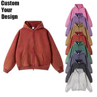 Hoodie Berkualitas Tinggi Nyaman Bahan Tebal Batik Poliester Katun Berlapis Fleece Hoodie Resleting Custom Logo Hoodie Resleting Crop Pria