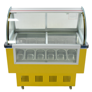 Congélation rapide <span class=keywords><strong>de</strong></span> 20 plats en <span class=keywords><strong>verre</strong></span> coulissant, 12 plaques, italie, réfrigérateur vitrine <span class=keywords><strong>de</strong></span> glace dure, réfrigérateur/affichage refroidisseur/congélateur gel ato - Product Image 1