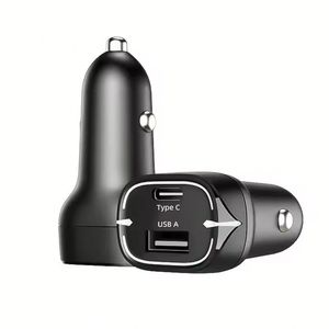 PD ที่ชาร์จเร็วช่องเสียบพอร์ตไฟ38วัตต์โทรศัพท์มือถือสำหรับ PD 38W และ QC 3.0 USB Type-C ที่ชาร์จโทรศัพท์ในรถราคาถูก - Product Image 1