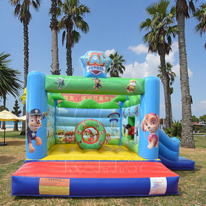 Al Aire Libre Patrol Dog Event Rental Pro Package 5x4m Cachorro Tema <span class=keywords><strong>Casa</strong></span> de rebote inflable con tobogán de PVC y soplador - Product Image 3