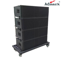 Sistema de Altavoces Line Array Activos de 3 Vías Admark con Doble Woofer de 12 Pulgadas