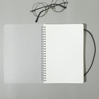 Pp Transparent Couverture Sangle Grille Livre Bobine Spirale Reliure Cahiers Épais A4 École Étudiant Exercice Doublé Imprimer Journaux En Plastique