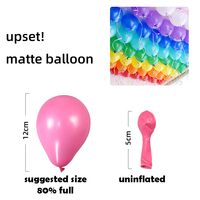 Ballons en latex de haute qualité, transparents, blancs, bleu marine, or, rose, couleur, 5 pouces, latex mat, sans colle, avec emballage