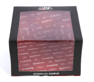 Groothandel op maat gemaakte kartonnen honkbalpetten doos, reisverpakking voor hoeden met PVC venster - Product Image 3