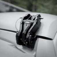 Verrou de capot noir en aluminium et fibre de carbone pour Jeep Wrangler JK Off-Road, accessoires de voiture pour extérieur
