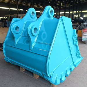 Godet de terrassement robuste OEM avec dents, en acier Q355B, certifié ISO9001, pour pelles rétrocaveuses et travaux de construction, à prix compétitif - Product Image 4