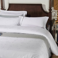Ensemble de literie de luxe pour hôtel de haute qualité, 100% coton égyptien tissé, écologique, 400TC, taille Queen et King, housse de couette, ensemble quatre pièces