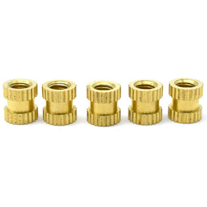 Brass Knurled Nut Custom Size Metric Thread Round Head Natural Finish Precision Hardware <b>Fastener</b> - Product Image 4