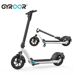 Gyroor складной электрический KickScooter max быстро заряжающаяся батарея x3 Скутер e-баланс скутер, способный преодолевать Броды для взрослых
