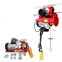 Nouvelle mini palan électrique 220V avec câble en acier, chariot de levage, poignée quatre directions, télécommande sans fil, 800KG, IP55, 1450W