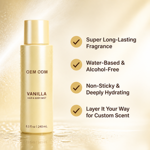 Brume pour cheveux et corps à la vanille, parfum noix de coco, spray à base d'eau, léger, non gras, brume parfumée, étiquette privée OEM - Product Image 2