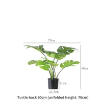 Style nordique grand Monstera intérieur artificiel écologique plantes en plastique 4-6ft en pot verdure salon bureau à domicile