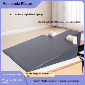 BETTER <strong>Pilates</strong> Pregnant Triangular Shovel Pillow Cushion <strong>Maternity</strong> Mat PU Material (Model 001) Auxiliary Teaching Tool - Product Image 4