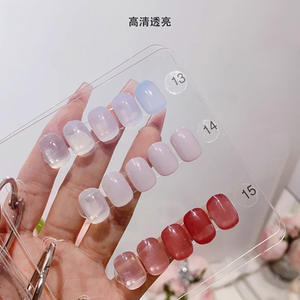 Acrylique transparent manucure stockage <span class=keywords><strong>Album</strong></span> outil portable nail Art affichage montrant des outils appuyez sur ongles conseils affichage livre - Product Image 5