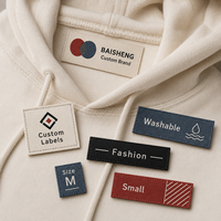 Fabricante de Etiquetas de Marca Privada con Etiquetas Jacquard Multicolores de Poliéster Reciclado Lavables de Alta Tenacidad para Prendas de Vestir y Textiles