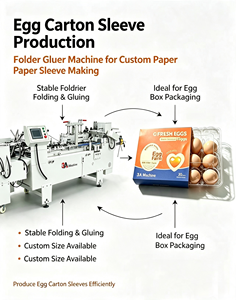 3A-580 High Speed Automatic <b>Folder</b> Gluer for Food Packaging | <b>Plastic</b> Wood Egg Carton Outer Sleeve Paper Box Folding Machine - Product Image 2