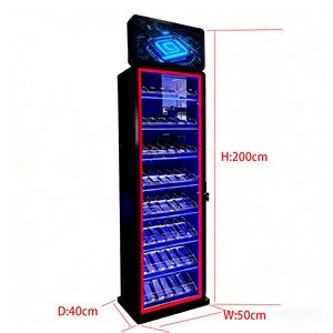 Apache tùy chỉnh Acrylic sàn thuốc lá thuốc lá với LED hiển thị ánh sáng đứng cho trạm xăng - Product Image 2