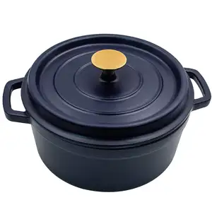 Matte Colorful Round Cast Iron Cookware Enamel Casserole,Cast Iron Cooking Pots