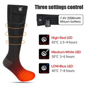 Chaussettes chauffantes légères, fines, chaudes, pour l'hiver, la <span class=keywords><strong>neige</strong></span>, l'extérieur, chauffage continu, protection thermique - Product Image 3