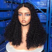 Perruques sans colle HD 5x5 en cheveux humains vietnamiens bruts, perruque frontale en dentelle bouclée Pixie, cheveux vierges alignés sur les cuticules, perruque frontale complète en dentelle 13x4