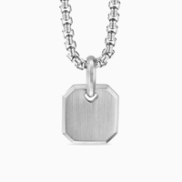 Collier pendentif octogonal en acier inoxydable 316l plaqué or 18 carats PVD, résistant à l'eau et au ternissement, fabriqué par LUCKYJIU Custom Jewelry Manufacturer