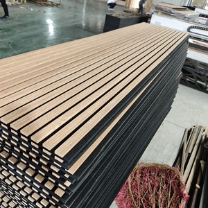 Panneau acoustique mural en placage de <span class=keywords><strong>bois</strong></span> naturel écologique moderne, best-seller pour les halls d'hôtel et les appartements - Product Image 3