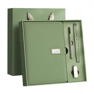 Wholesale Promotional Luxury Gifts Item Notebook A5 Leather Journal <b>Refillable</b> Luxury Diary Business Corporate Gift Set With <b>Pen</b> - Product Image 1