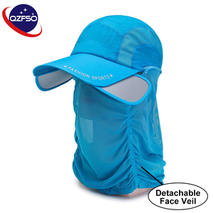 Casquette de baseball unisexe personnalisée anti-moustiques avec voile facial détachable, visière extensible et design en maille respirante pour l'exploration - Product Image 1