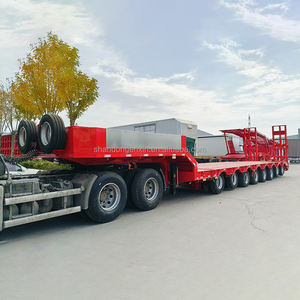 Bonne qualité 3 4 <span class=keywords><strong>essieux</strong></span> 60 100 120 tonnes hydraulique extensible col de cygne bas lit chargeur plate-forme Lowbed semi-<span class=keywords><strong>remorque</strong></span> à vendre - Product Image 2