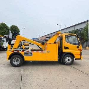 Mini-camion de dépannage 4x2 avec grue et élévateur sous châssis, véhicule de récupération de 3 tonnes pour le sauvetage en cas d'accident - Product Image 4