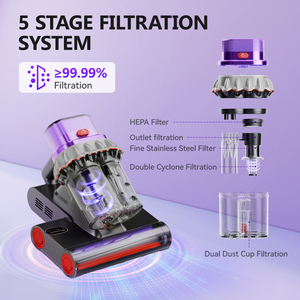 <span class=keywords><strong>Aspirateur</strong></span> <span class=keywords><strong>à</strong></span> matelas <span class=keywords><strong>sans</strong></span> <span class=keywords><strong>fil</strong></span> <span class=keywords><strong>à</strong></span> grande aspiration électrique pour la maison, best-seller, avec fonction de battage et de UV - Product Image 4