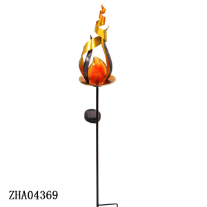 Lampes solaires de jardin Yuandian, nouveau style personnalisé, à LED avec effet flamme, étanches IP65, petites lampes de pelouse en fer pour cour et <span class=keywords><strong>terrasse</strong></span> - Product Image 5