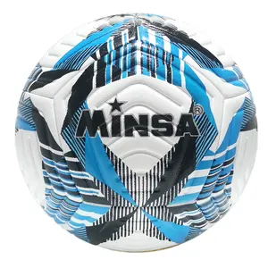 B7645 MINSA personalizado impreso PU TPU PVC fútbol y fútbol equipo deportivo competición calidad pelotas de tamaño personalizado