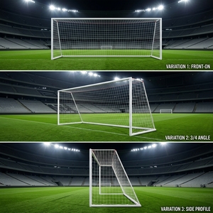 Porterías de Fútbol Profesionales Independientes de Aluminio, Postes de Fútbol de Tamaño Completo, Equipo de Fútbol para Entrenamiento y Competición <span class=keywords><strong>LYM</strong></span> - Product Image 2