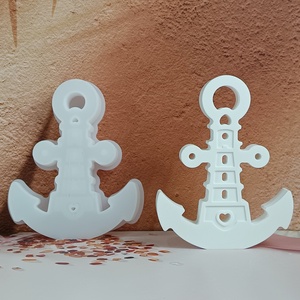 Handmade Eco-Friendly DIY Ship Anchor Art <b>Storage</b> Mold S1491 <b>PC</b> Ins Style Decorative Ornaments Made of Silicone Plastic Resin - Product Image 5