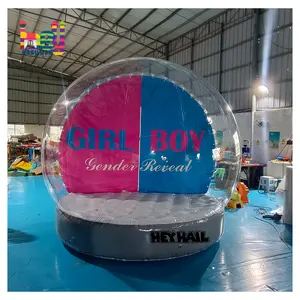 Hot sale outdoor decorations Christmas custom human size inflatable clear globe