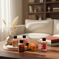 Diffuseur de parfum en verre surdimensionné, coloré, personnalisable, longue durée, écologique, sans alcool, pour salle de bain