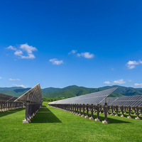 Sistema de Montaje de Paneles Solares en Poste, Estructura de Soporte a Tierra Galvanizada por Inmersión en Caliente